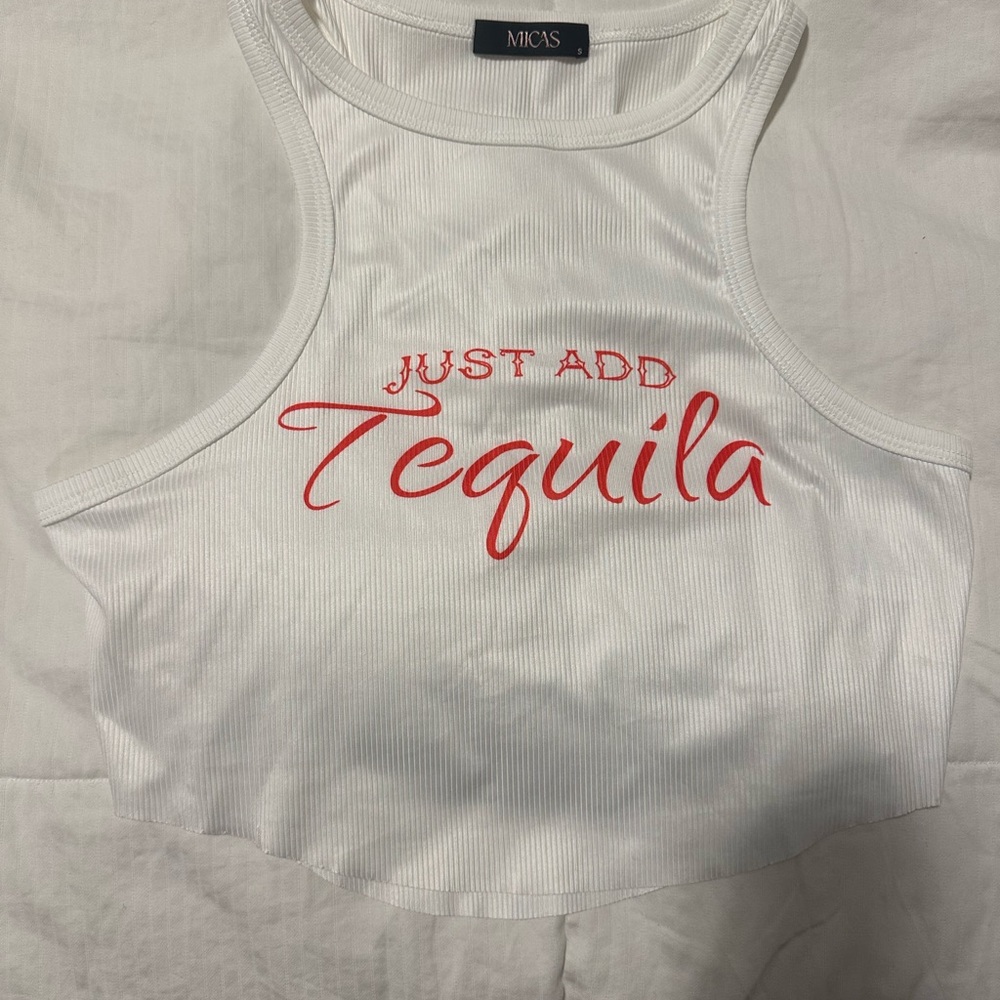 White Tank Top - Just Add Tequila